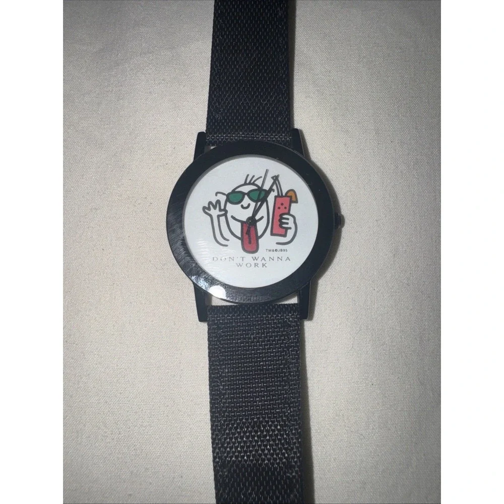 Vintage Joe Boxer 1995 JB95 Don't Wanna Work Watch Needs Battery